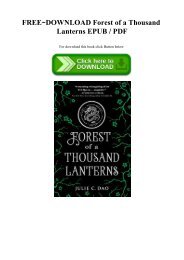 FREE~DOWNLOAD Forest of a Thousand Lanterns EPUB  PDF