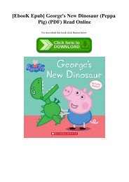 [EbooK Epub] George's New Dinosaur (Peppa Pig) (PDF) Read Online