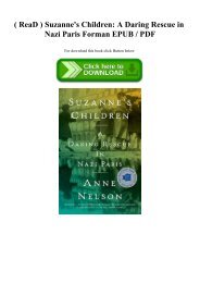 ( ReaD ) Suzanne's Children A Daring Rescue in Nazi Paris Forman EPUB  PDF