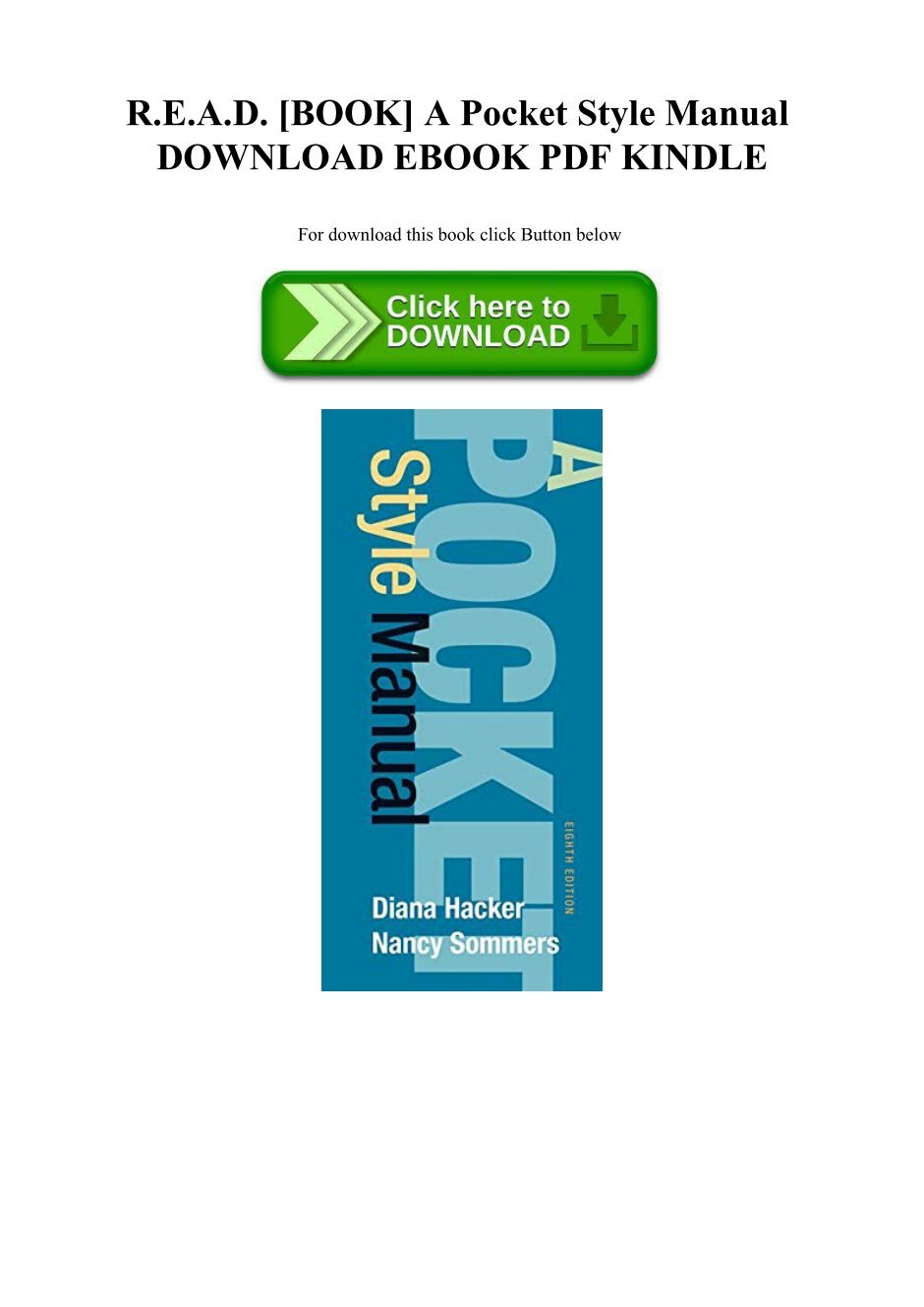 Pocket Style Manual 9th Edition