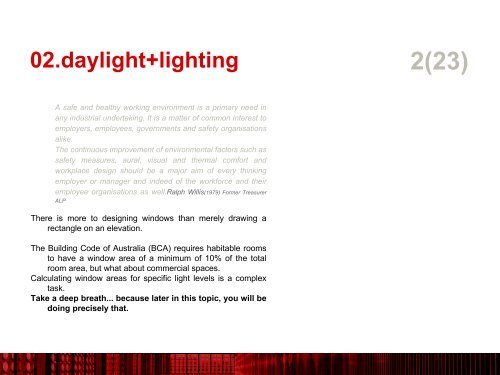 #Daylight + lighting