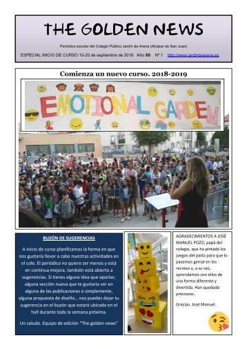 THE GOLDEN NEWS. Nº 01. 2018/2019