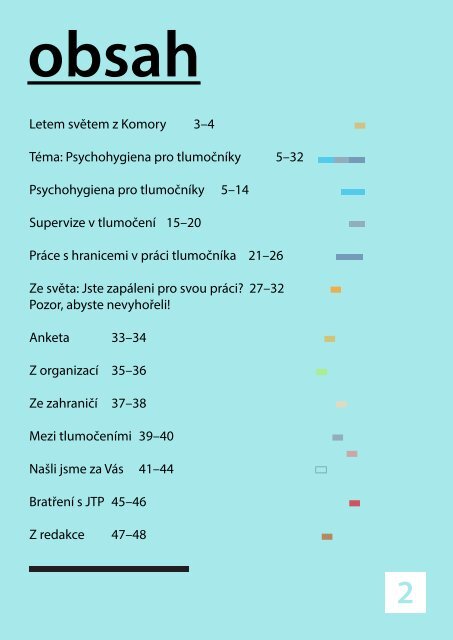 Psychohygiena v tlumočnictví