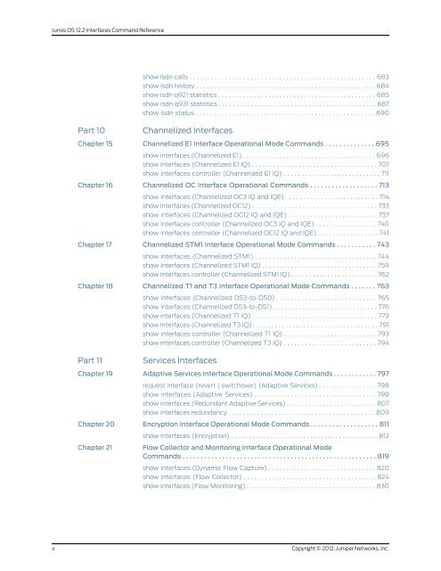 Junos OS Interfaces Command Reference - Juniper Networks