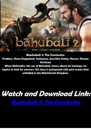 HINDI MOVIE FULL FREE ONLINE Download Baahubali 2 HD-BLURAY