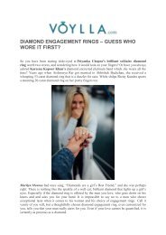 DIAMOND ENGAGEMENT RINGS – GUESS WHO WORE IT FIRST?