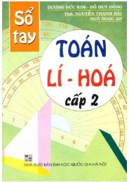 Sổ tay Toán Lý Hóa cấp THCS