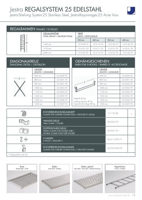 Produktbroschüre - Jestrabek Metalltechnik GmbH