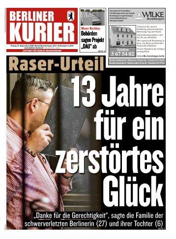 Berliner Kurier 21.09.2018