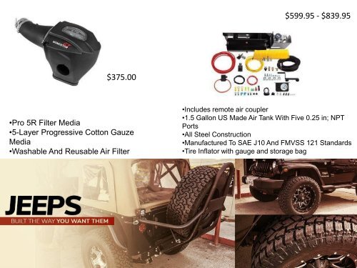 Off Road Jeep Accessories- Exterior & Interior Parts Available