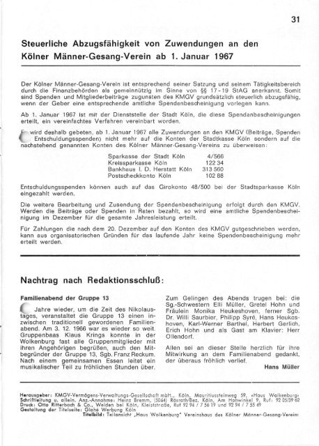 Der Burgbote 1967 (Jahrgang 47)