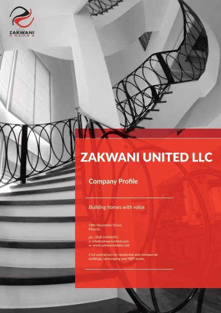 Zakwani United Company Profile