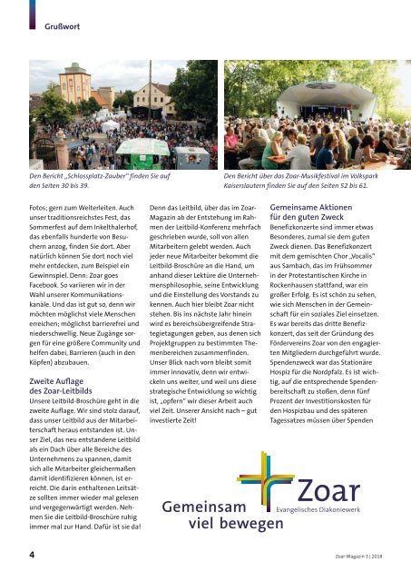 Z - DAS ZOAR-MAGAZIN Ausgabe 3 2018