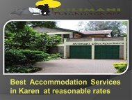 Best Accommodation Services in Karen  at reasonable rates-converted