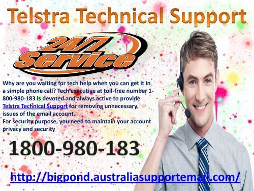 Telstra Technical Support 1-800-980-183| Solve Login Problems