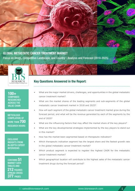 Metastatic Cancer Treatment Market Trends