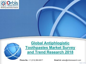 Global Antiphlogistic Toothpastes Market