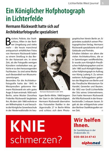 Lichterfelde West Journal Okt/Nov 2018