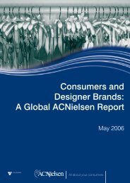 Consumers and Designer Brands: A Global Acnielsen Report