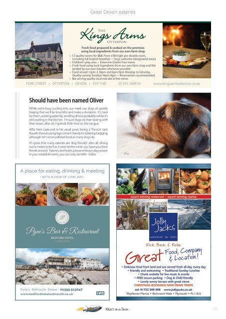 Devonshire's East Devon magazine September October 2018