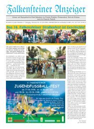 Das 16. Falkensteiner Straßenfest ist Geschichte! - Stadt Falkenstein ...