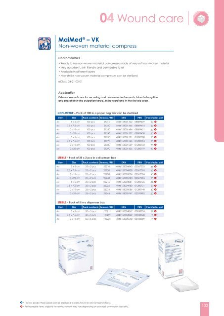 Product Catalogue MaiMed GmbH