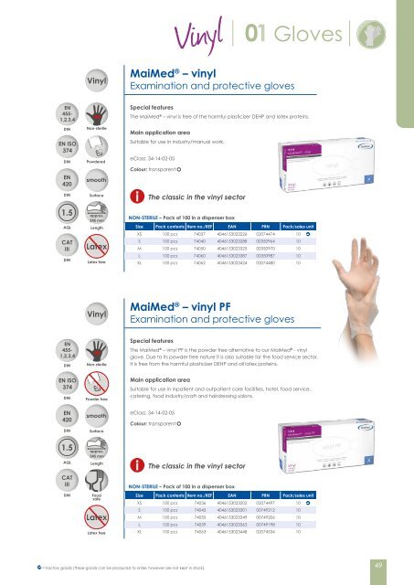 Product Catalogue MaiMed GmbH