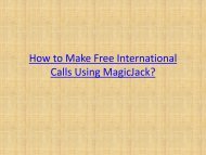 How to Make Free International Calls Using MagicJack?