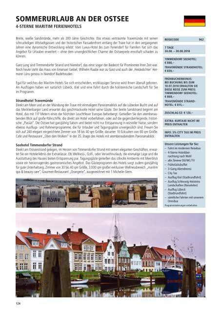 Travel magazine "Reisen 2018" for "Reisebüro Müller"