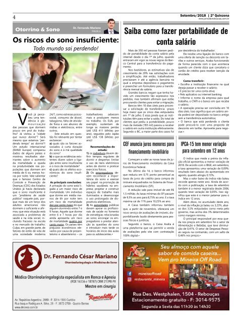 Jornal do Rebouças - 2ª Quinzena de Setembro 2018