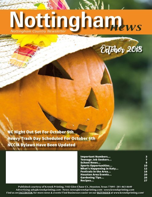 Nottingham October 2018