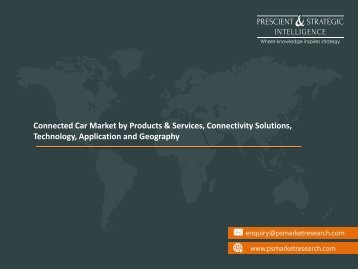 Connected Car Market Outlook by 2013-2023