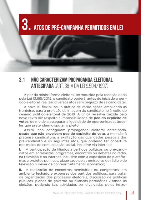 Manual Eleitoral - Paulo Ferraz Advogados - MÉDIA