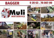 Bagger MULI Mietkatalog