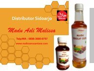 MURNI, TELP : 0896-3680-0757, Madu Asli Harga Grosir Malissa Sidoarjo