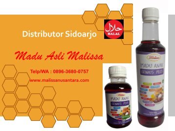 0896-3680-0757, Penjual Madu Asli Malissa Sidoarjo