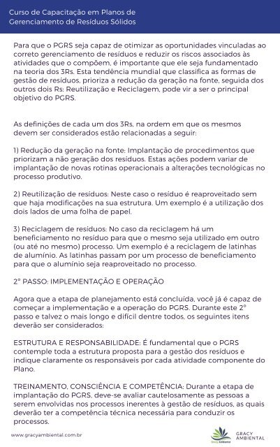 APOSTILA CURSO DE PGRS - QUINTA TURMA