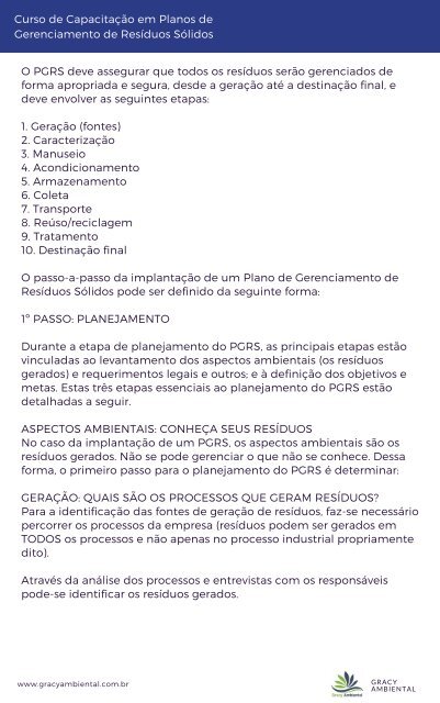 APOSTILA CURSO DE PGRS - QUINTA TURMA