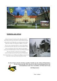 Gedanken zum Advent - Gemeinde Jaidhof
