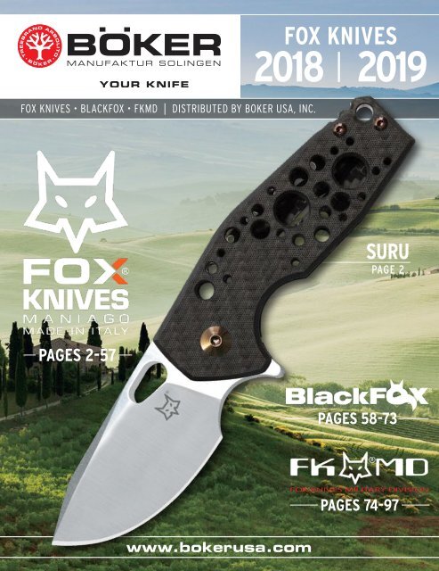 FOX KNIVES TUR Elmax blade Carbon handle