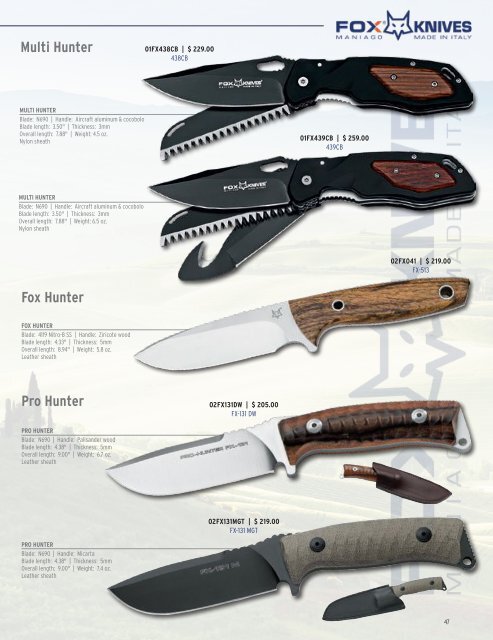 Fox Knives | BUSA Edition 2018 / 2019