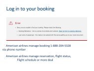 #American airlines manage booking in few minut deal 1-888-204-5328