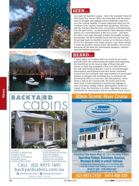 Pittwater Life October 2018 Issue