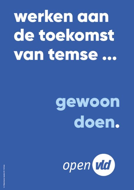 Open Vld Temse, programma gemeenteraadsverkiezingen 2018