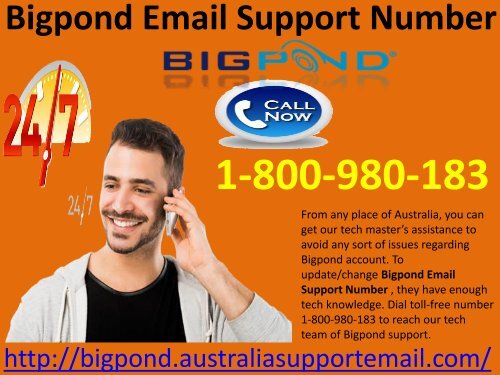 Update Bigpond Account Via Email Support Number 1-800-980-183