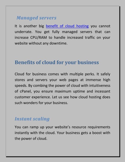 All You Should Know About Cloud Hosting