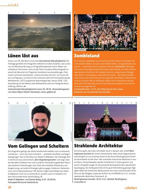 Oktober 2018 - coolibri Hamm, Unna, Hagen