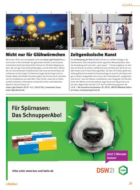 Oktober 2018 - coolibri Hamm, Unna, Hagen