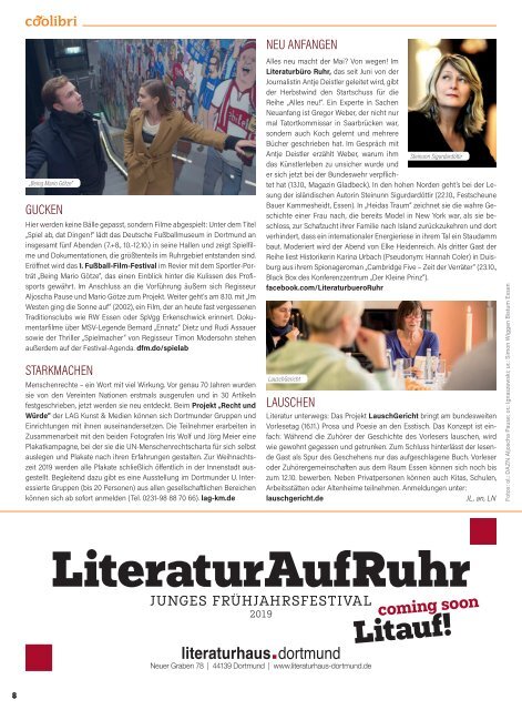 Oktober 2018 - coolibri Hamm, Unna, Hagen