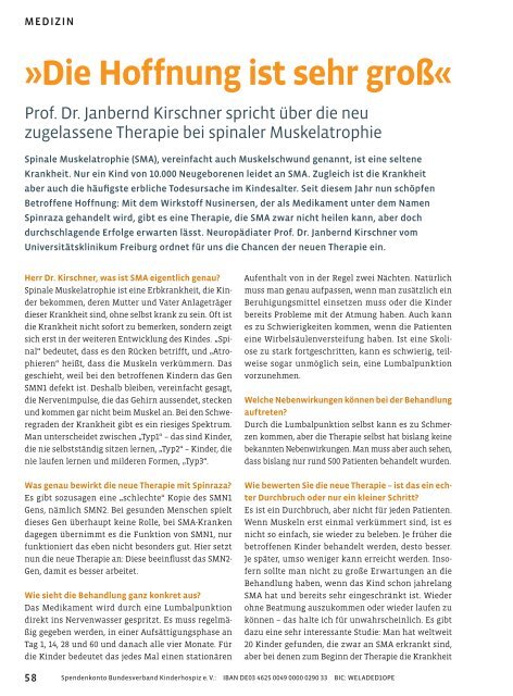 Magazin 365 Tage fürs Leben Bundesverband-kinderhospiz e.V. - No. 6